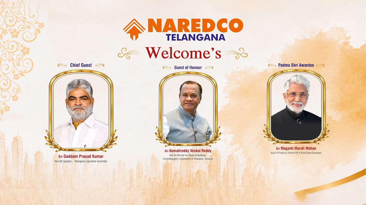 Naredco Telangana Felicitation to Padma Sri Dr. Murali Mohan Garu | Live