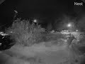 January 25, 2022 Meteorite caught on my Google Nest Doorbell. Fort Nelson B.C.