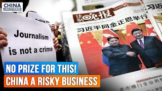 China-world’s biggest jailer of journalists; Concern over China’s punitive actions against US firms