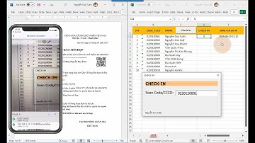 Lập trình VBA tạo Userform check-in bằng quét mã vạch QR
