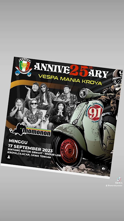 vespa mania kroya! rapatkan #agendamomonon #reggae #reelsvideo #vmk