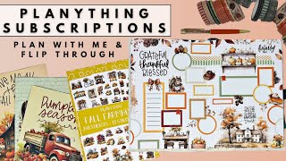 PLAN WITH ME & FLIP THROUGH | NEW PLANYTHING SUBSCRIPTIONS