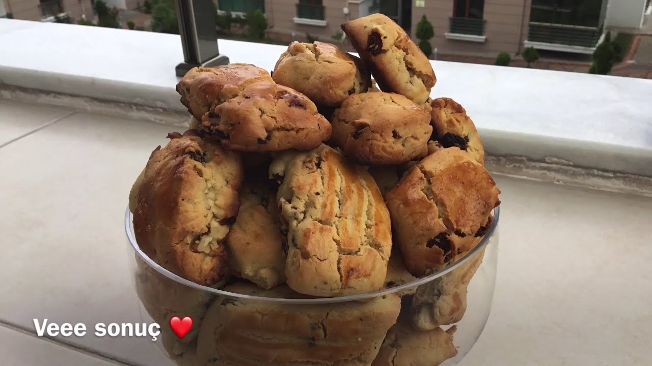 Üzümlü Kurabiye Tarifi ️🍪 kumtanesi YouTube