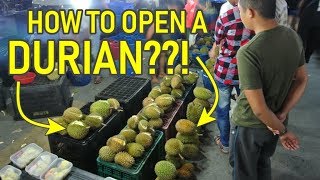 How to Open a Durian??  | Malaysian Fruit | Travel Vlog