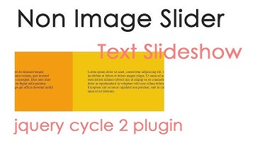 Non Image Slider using jquery cycle 2 | text slideshow | csPoint web designing tutorials