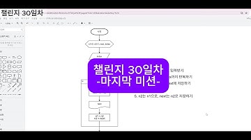 🔥 초보자도 하루 10분만 추가해서 따라할 수 있는 코딩교육 실전 [마지막 미션]순서도 챌린지 30일차