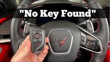 How To Start A 2020 - 2024 Chevy Corvette With No Key Found - Dead Chevrolet C8 Remote Fob Battery