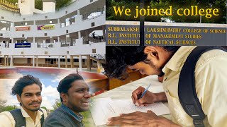We joined college🥳 | M.Sc Viscom | Subbalakshmi Lakshmi Pathy College of Science