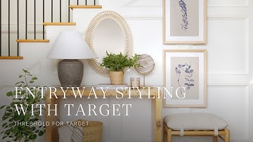 Styling our entryway with new pieces from Target