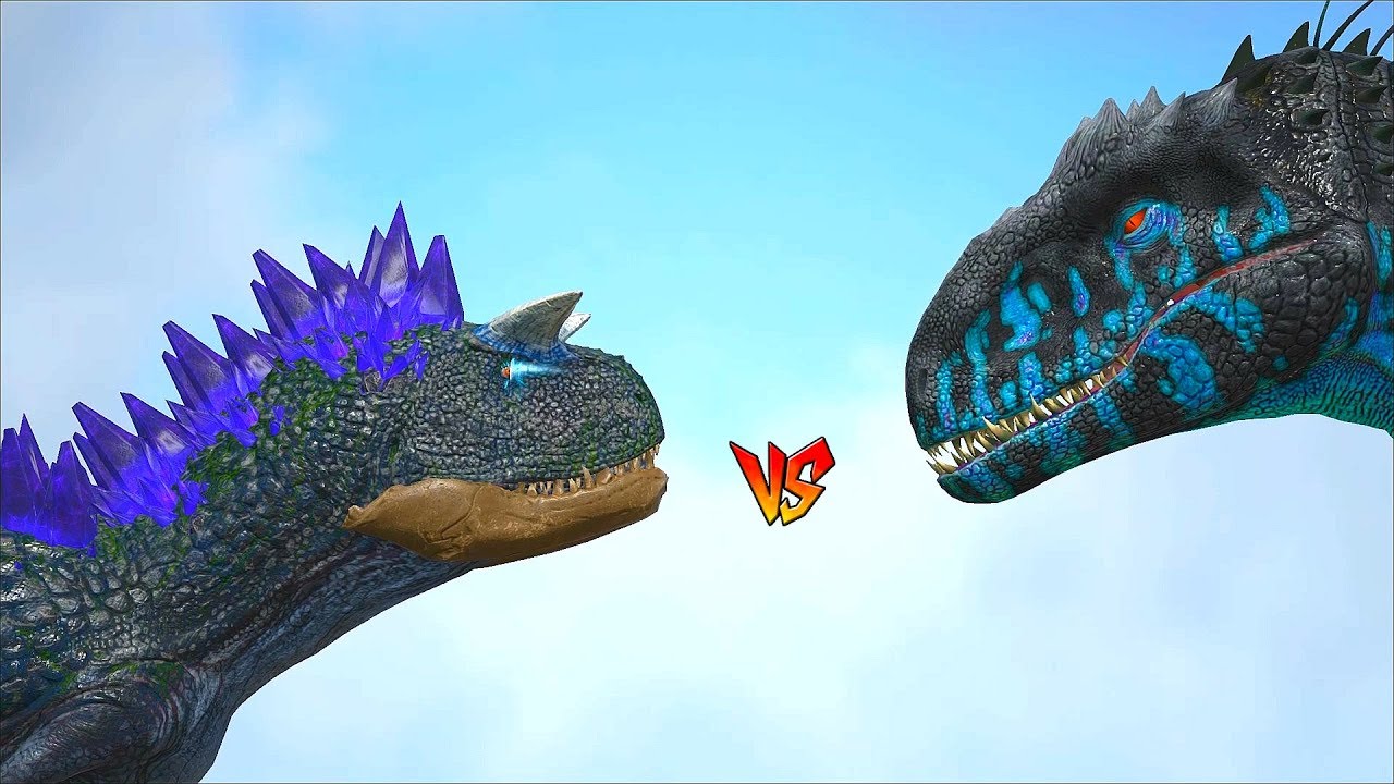Ark Survival - ALPHA FULGUR CARNO vs INDOMINUS REX/JP TREX/DAGON and ...