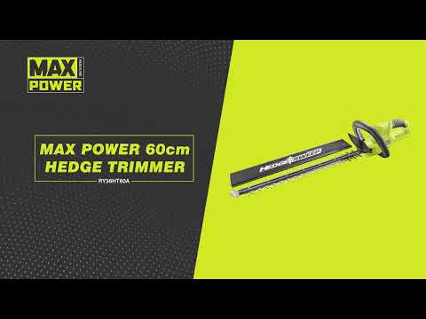 RYOBI® 36V MAX POWER™ 60cm Hedge Trimmer [RY36HT60A] | Powerful, Precise Hedge Cutting Made Easy