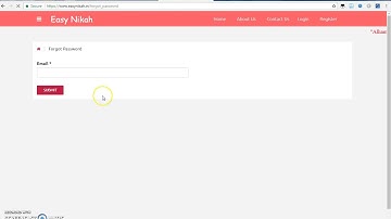 EasyNikah in Forgot Password (English)