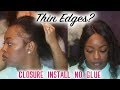 No Edges? Learn How To Cover Thin Edges w/a Lace Closure - featuring Nabeauty Hair