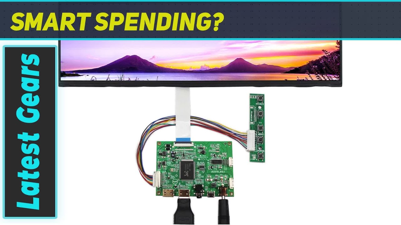 VSDISPLAY 12.6 NV126B5M-N41 1920X515 LCD Screen Review & Setup