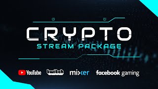 Crypto - Sci-Fi Stream Overlay, Alerts and Widget Package