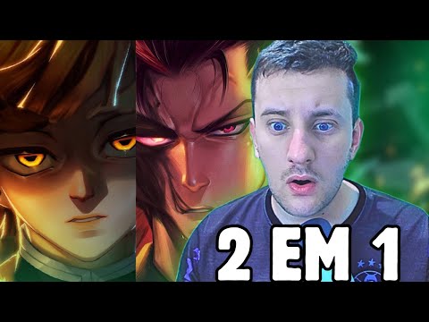 2 EM 1 ♪ Zenitsu (Demon Slayer) | Olhos Abertos e M4rkim - Vilão Do Cenário | JoDe React