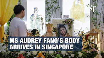 Ms Audrey Fang’s family holds wake as her body arrives in Singapore