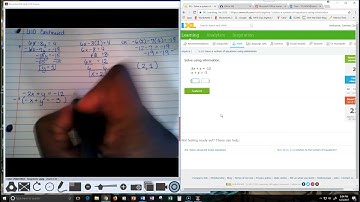 IXL U10 Solve a system of equations using elimination A