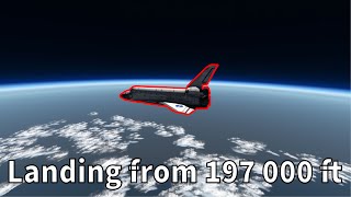 Space Shuttle full re-entry and landing |Flight Simulator X-plane 11