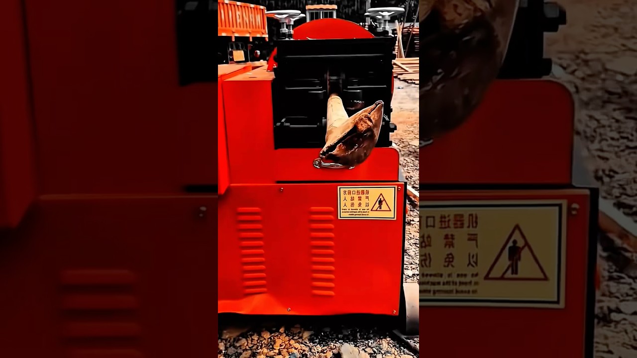 Bent steel pipes fixed fast with hydraulic pipe straightener worktool