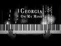 Georgia on my mind  blues piano cover with sheet music