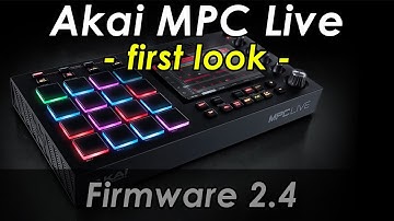 Akai MPC Live 2.4 Firmware first look