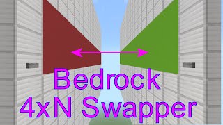 Tutorial: Simple, Bedrock 4xN Horizontal Wall Block Swapper [Bedrock 1.21+]