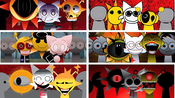 Incredibox - Sprunki but MIX MR SUN and WENDA and SIMON in ALL Different Mods | PART 2