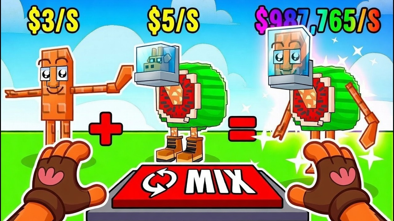 Roblox, ale MIXUJU BRAINROTY?!