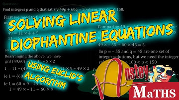 How to Solve Linear Diophantine Equations using Euclid