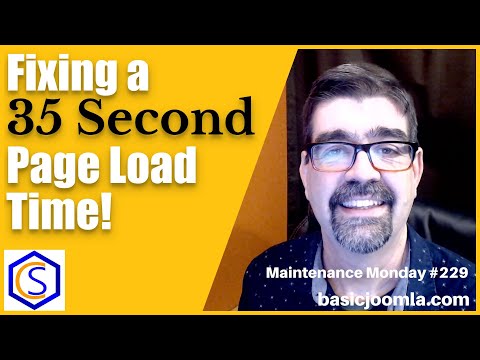 Fixing a 35 Second Page Load Time on a Joomla Site - ? MM #229