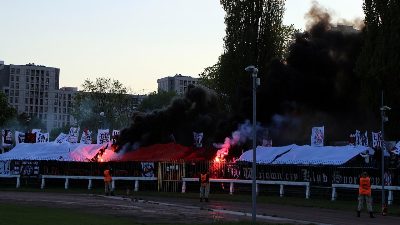 Polonia Warszawa 1:2 ŁKS Łódź 03.05.2015 Doping