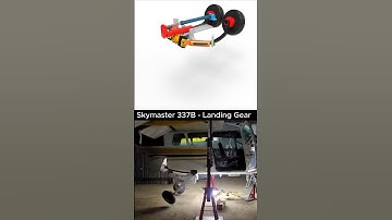 Skymaster 337B - Landing Gear #mechanical #mechanism #mechanic #solidworks #airplane