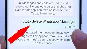 Set Auto Delete Whatsapp Message, Disappearing Messages