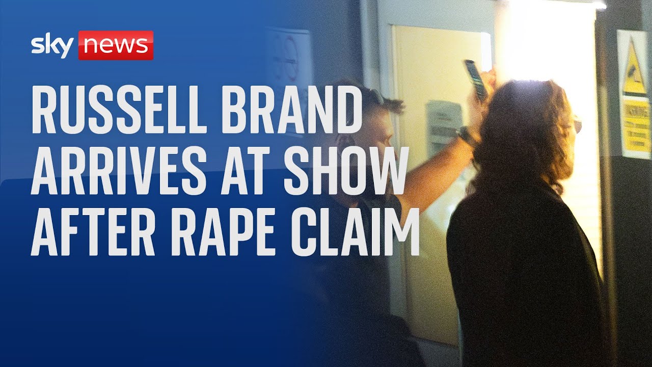 Maa Beta Rape Fucking - Russell Brand arrives at show after rape and sex assault claims - YouTube