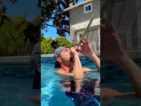 Kannst du so unter Wasser atmen? 😱 #shorts