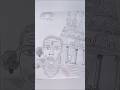 Har Har Mahadev Shiv mandir ka Sketch. #Har har mahadev #sketch