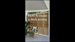 HOW TO DIY Build Deck Screening from Fence Panels by Natasha Dickins 116 views 4 months ago 1 minute