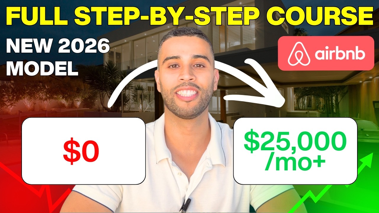 How to Start an Airbnb Business in 2026 the NEW way- No Property Needed (Full Beginner's Course)