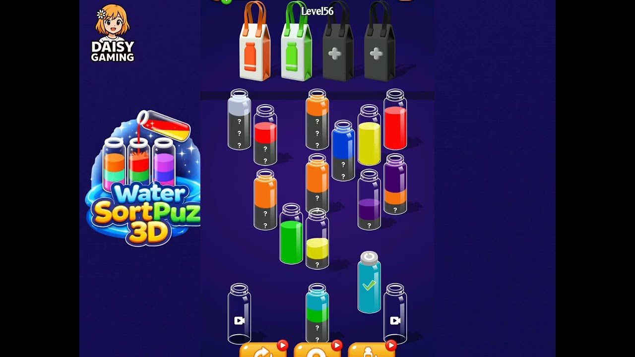 Water SortPuz 3D Level 56 Walkthrough
