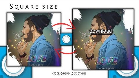 New Square Size Avee Player Template | New Trending Template Download | Avee Player Template 2020