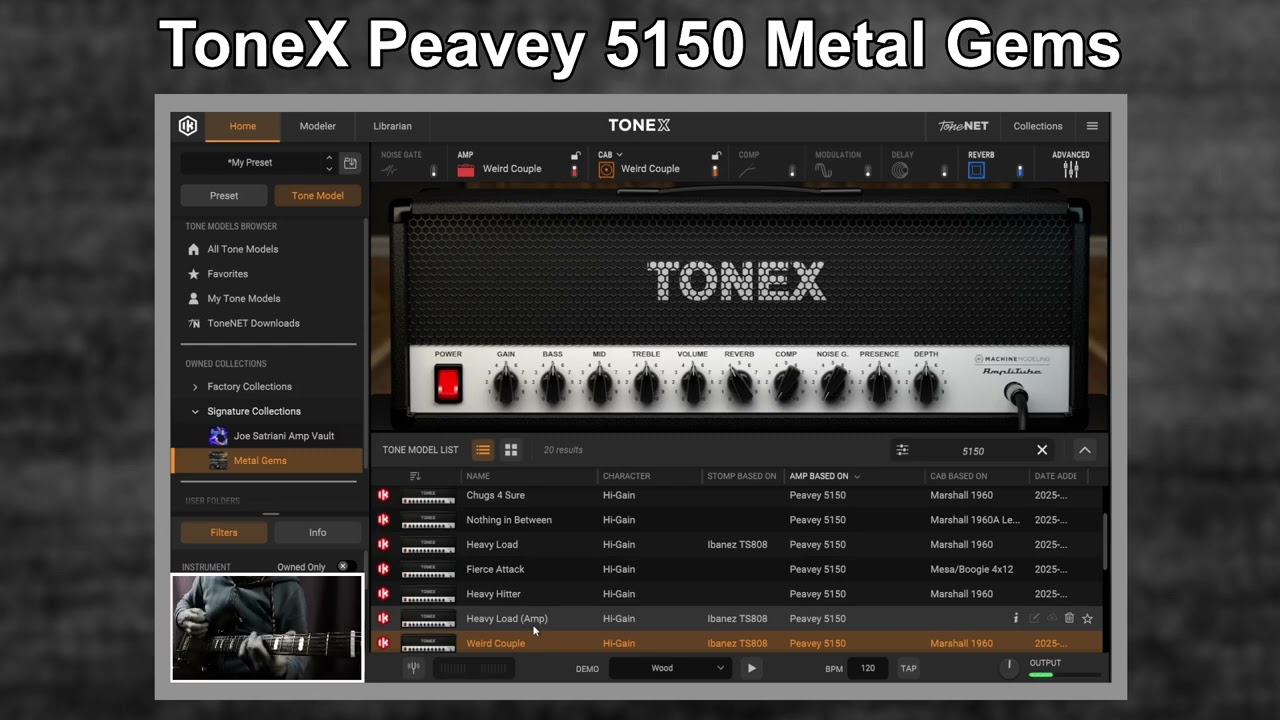 Tonex Peavey 5150 Metal Gems Collections | Factory Sound | IK
