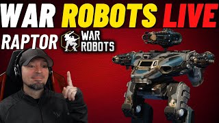 War Robots New Raptor Robot Live  | war robots raptor gameplay