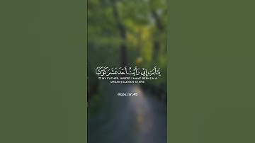 ﴿إذ قال يوسف لأبيه...﴾ تلاوة عطرة للقارئ الشاب عبيدة موفق 🍁