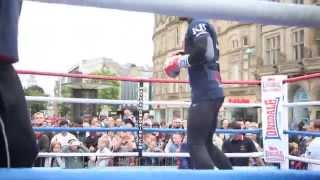 Kell Brook Shadow Boxing Fargate Sheffield Ahead Of World Title Clash With Frankie Gavin 