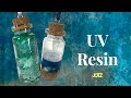 UV Resin in corked bottles | Petri effect | Ocean swirls