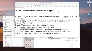 Xiaomi Device install firmware using MacOS