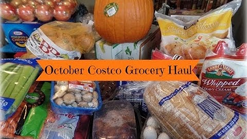 October Costco Grocery Haul & Meal Plan