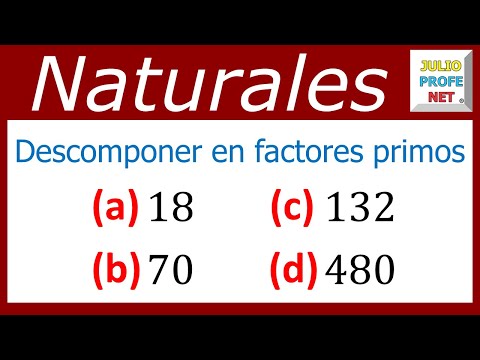 DESCOMPOSICIÓN DE NÚMEROS EN FACTORES PRIMOS - Video 2