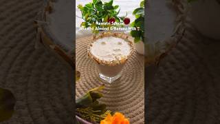 Navratri Special Roasted Almond & Banana Milk?|Roasted almond and banana smoothie cookwithnidhiii